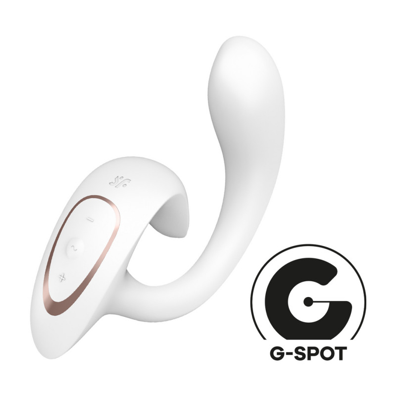 Satisfyer Vibro Rabbit Rabbit G For Goddess 1 16 x 3.8cm Blanc